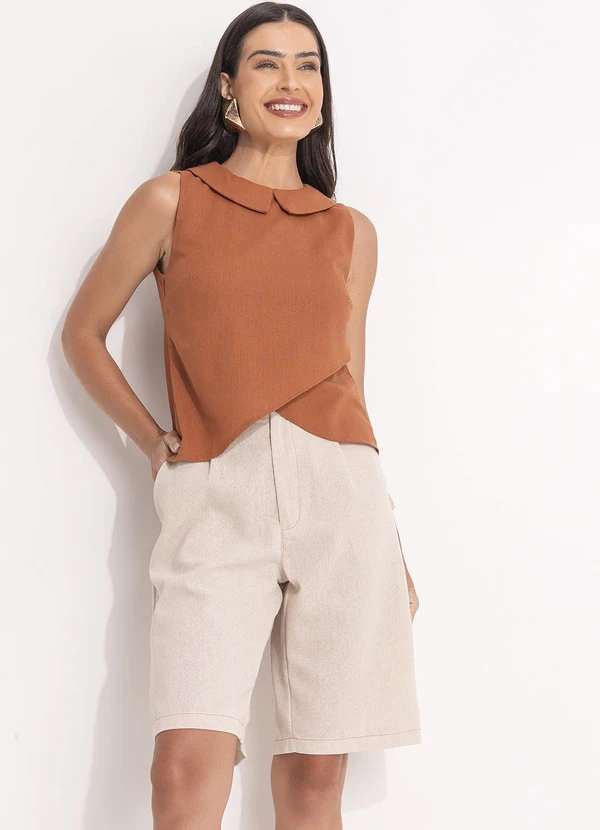 Quintess - Blusa Avelã em Linho 6