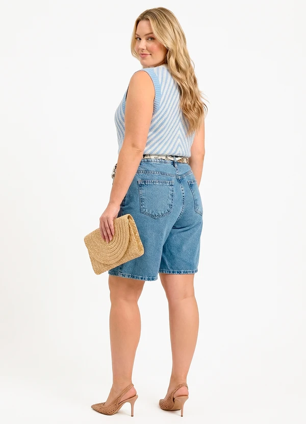 Quintess - Blusa Azul em Tricô 7