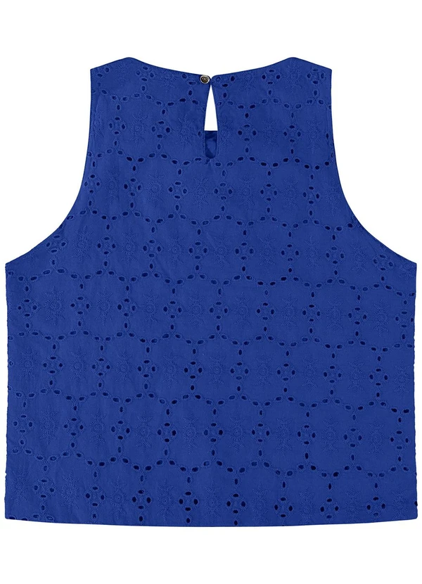 Enfim - Blusa Azul Escuro Reta em Laíse 4