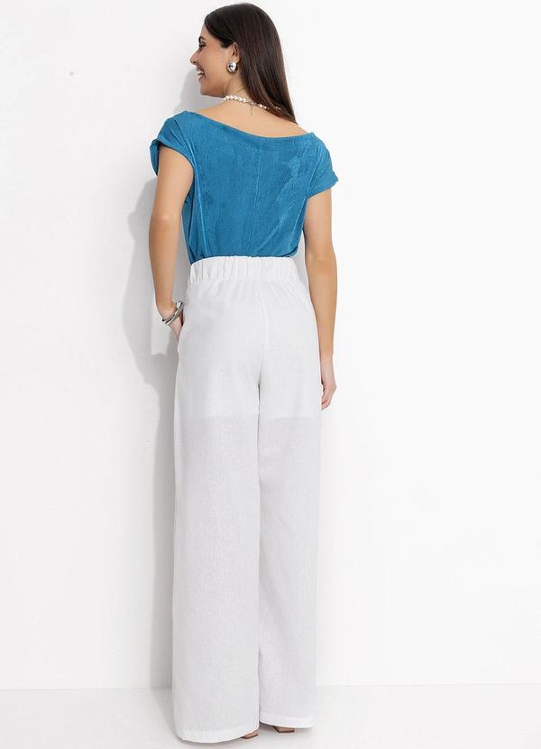 Quintess - Blusa Azul Petróleo em Malha Flow 4