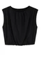 Enfim - Blusa Balonê Franzida Preto - variação: Preto