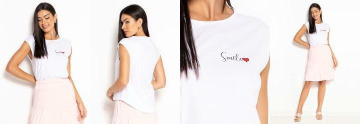 Blusa Barra Arredondada Branca