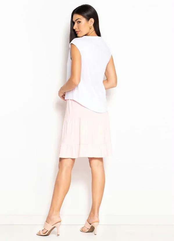 bonprix - Blusa Barra Arredondada Branca 5