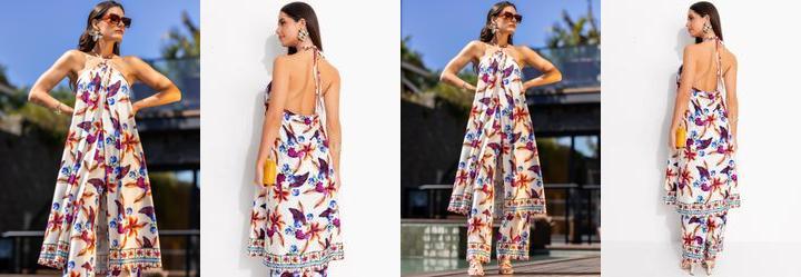 Blusa Barrado Floral em Malha Fria