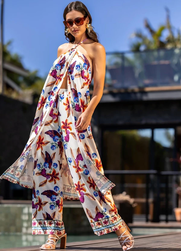 Quintess - Blusa Barrado Floral em Malha Fria 5