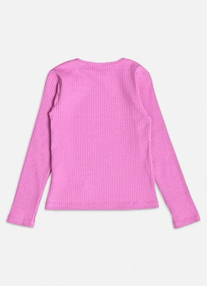 Momi - Blusa Básica Canelada Roxo Mystic Roxo - MOMI
