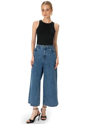 Enfim - Blusa Básica em Malha Preto - ENFIM