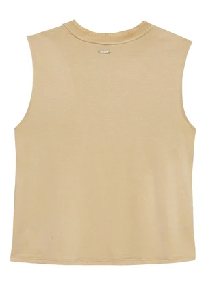 Enfim - Blusa Básica em Viscose Cáqui - ENFIM