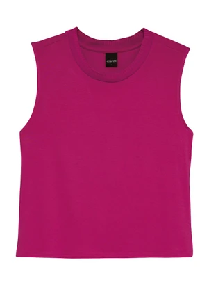 Enfim - Blusa Básica em Viscose Fúcsia - ENFIM