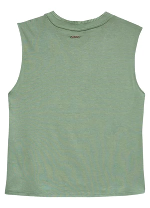 Enfim - Blusa Básica em Viscose Verde Menta - ENFIM