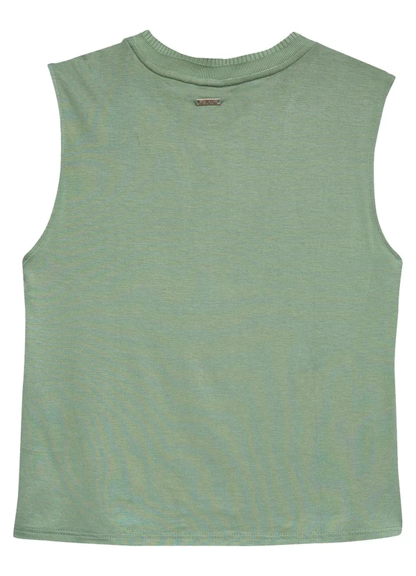 Enfim - Blusa Básica em Viscose Verde Menta 2