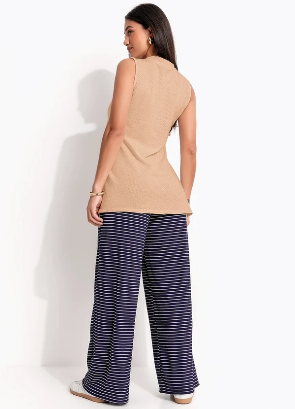 Quintess - Blusa Bege em Malha Tricô 8