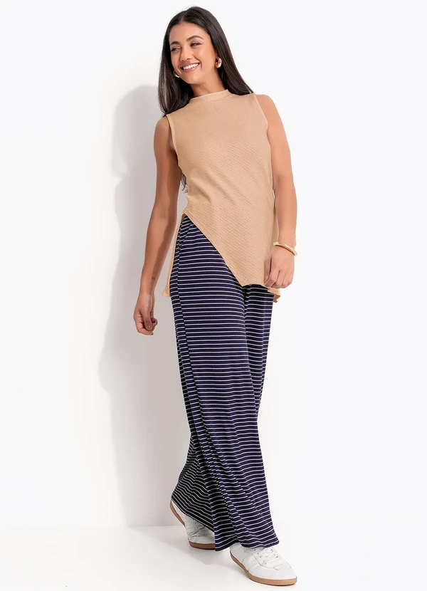 Quintess - Blusa Bege em Malha Tricô 6