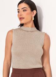 Blusa Bege em Tric