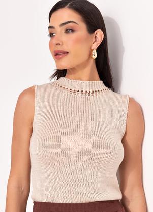 Blusa (Bege) em Tric