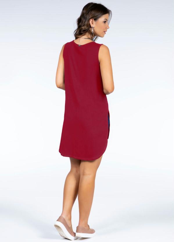 Quintess - Blusa Bordô com Barra Arredondada e Fendas 4