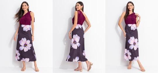 Blusa Bord� em Malha Crepe Texturizada