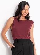 Blusa Bord� em Malha Slink