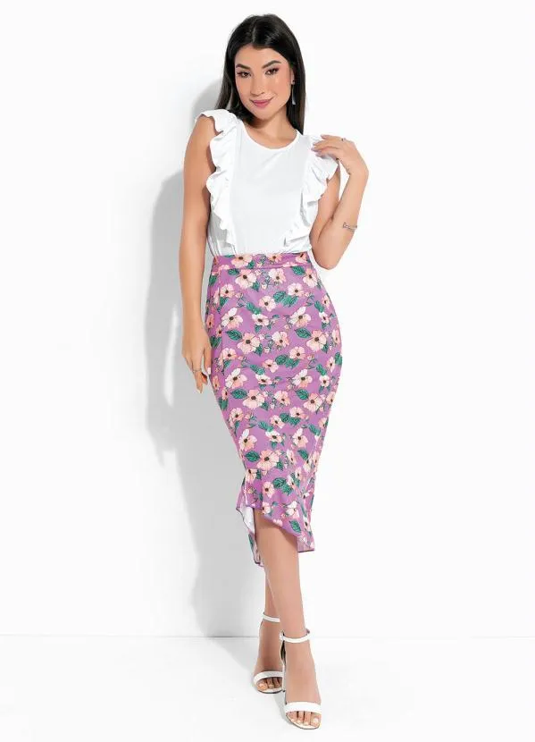 Rosalie - Blusa Branca com Babados 4