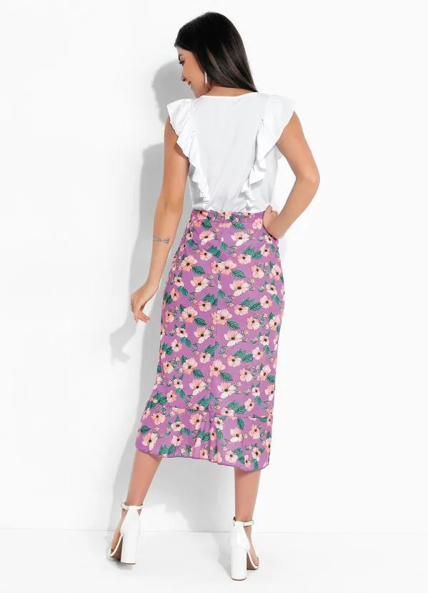 Rosalie - Blusa Branca com Babados 5