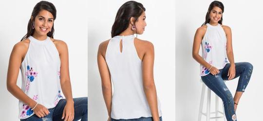 Blusa Branca em Malha Fria