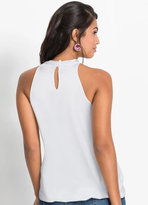 bonprix - Blusa Branca em Malha Fria - BONPRIX