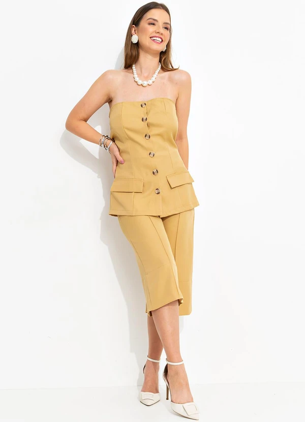 Quintess - Blusa Caramelo em Alfaiataria 9