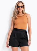 Blusa Caramelo em Ribana Canelada