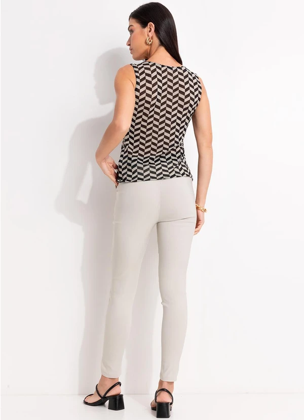 Quintess - Blusa Chevron em Malha Plissada 5