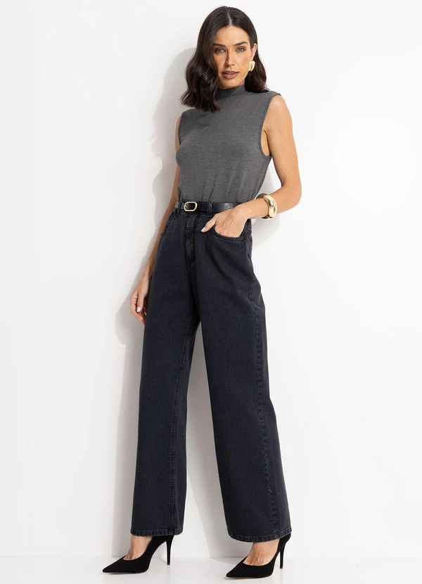 Quintess - Blusa Chumbo em Moletinho 3