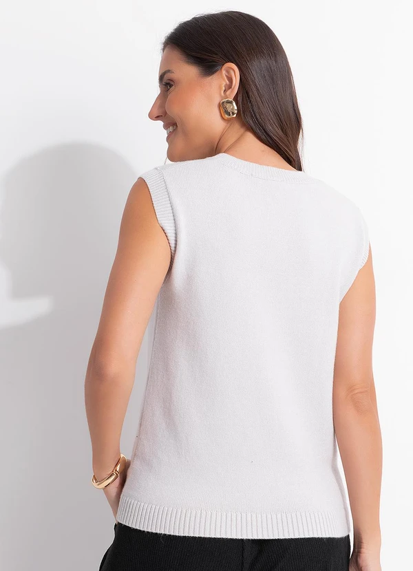 Quintess - Blusa Cinza Claro Algodão 2