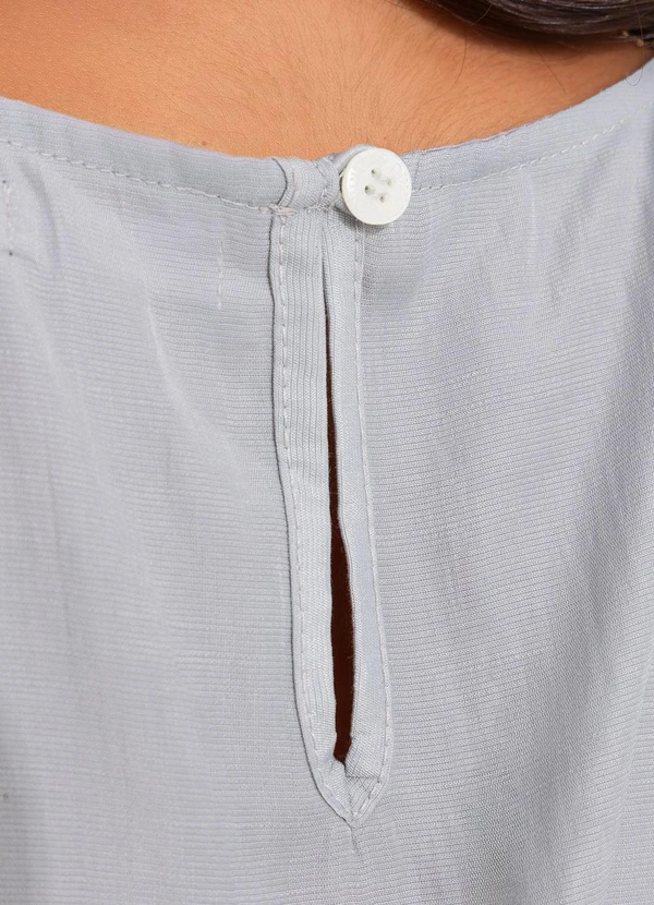 Quintess - Blusa Cinza Claro em Viscose Slub 8