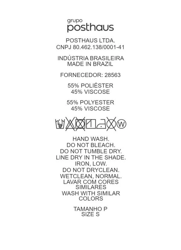 Quintess - Blusa Cinza Claro em Viscose Slub 13