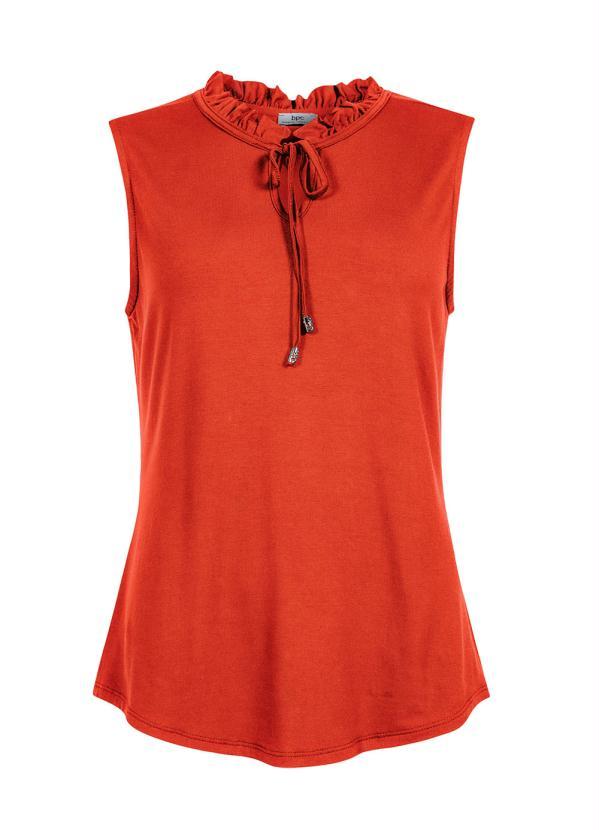 bonprix - Blusa com Babadinhos no Decote Laranja 2