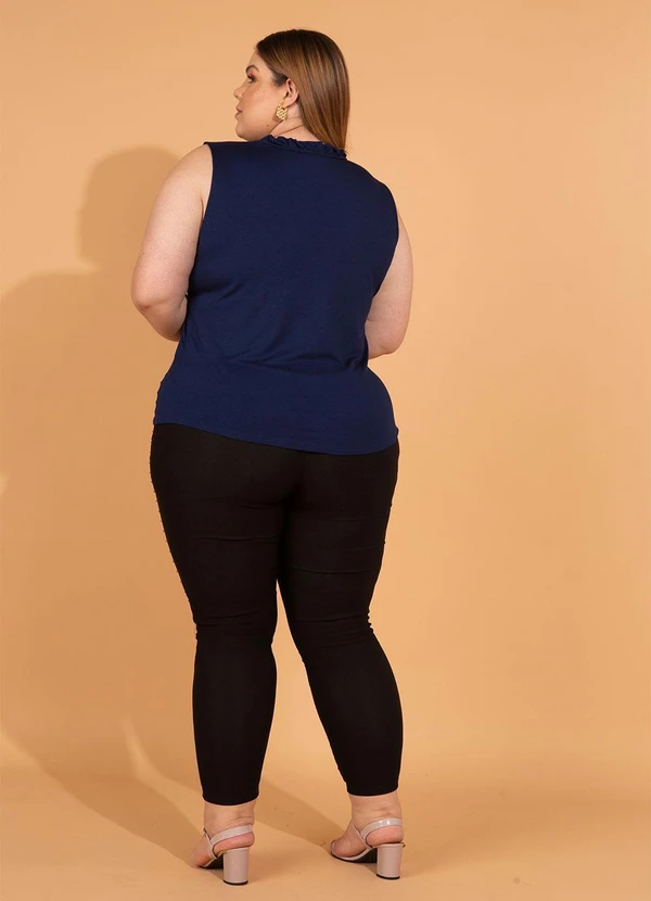 bonprix - Blusa com Babadinhos no Decote Marinho 7