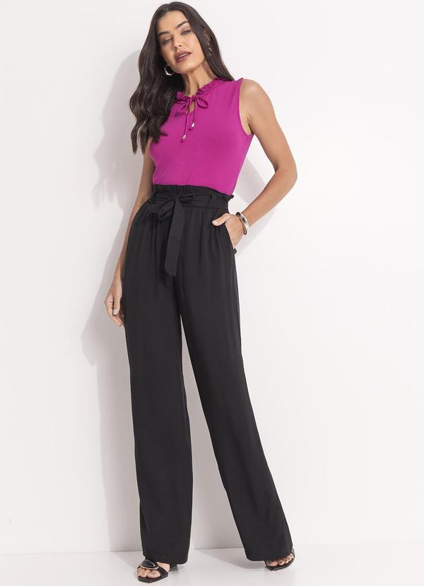 Quintess - Blusa com Babadinhos no Decote Pink 3