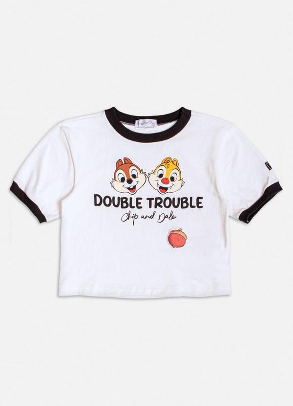 Momi - Blusa com Estampada do Tico e Teco Branco 4