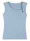 Outlet - Blusa com Nó Lateral Adulto Feminino Azul - variação: Azul