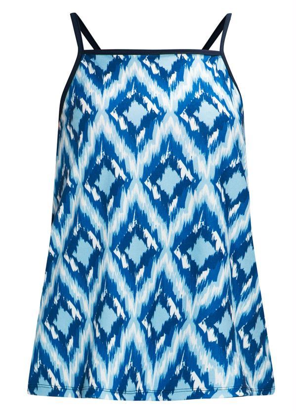 Outlet - Blusa de Alcinha Étnico Azul 5