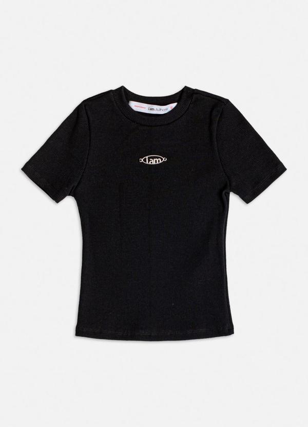 Authoria - Blusa de Ribana Preta Preto