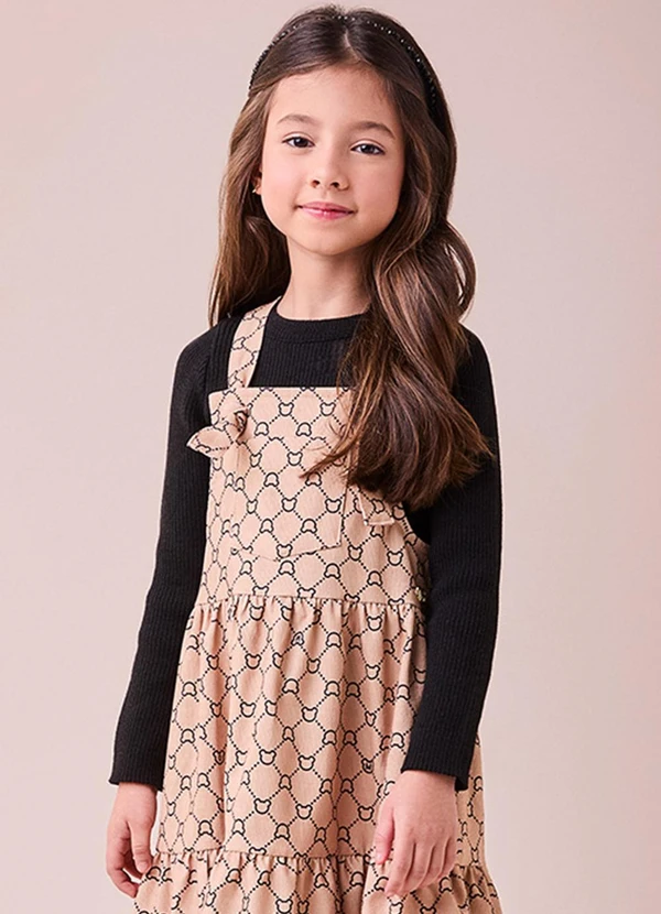 Momi - Blusa de Tricot Preta Básica Preto