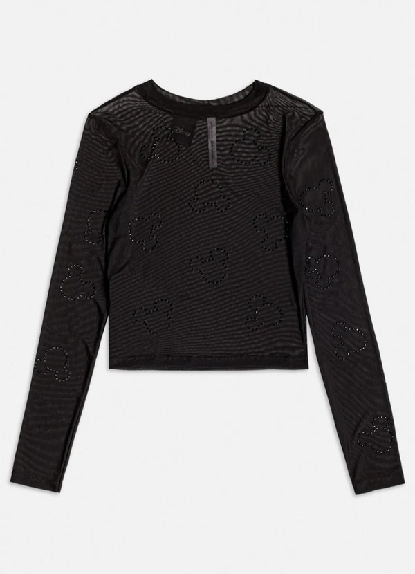 Authoria - Blusa de Tule do Mickey Mouse Preto 3