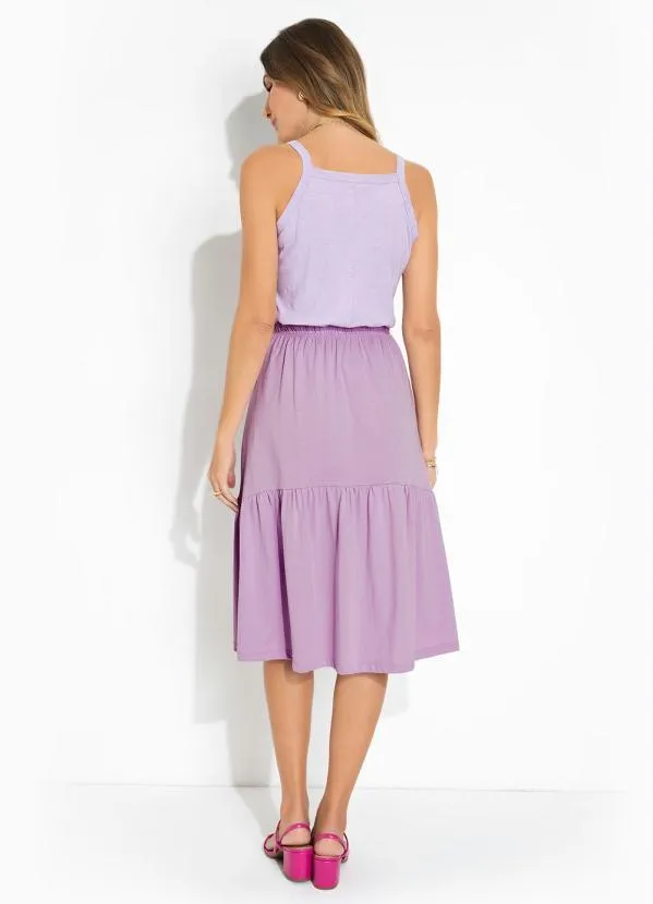 Queima Estoque - Blusa Decote Trapézio Lilás 4