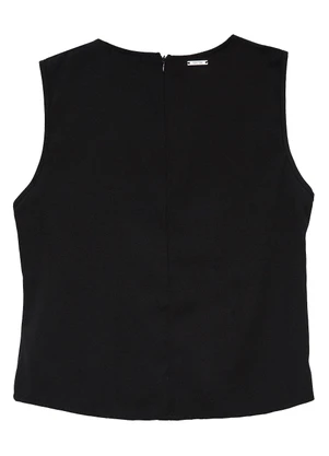 Enfim - Blusa em Crepe com Argola Preto - ENFIM