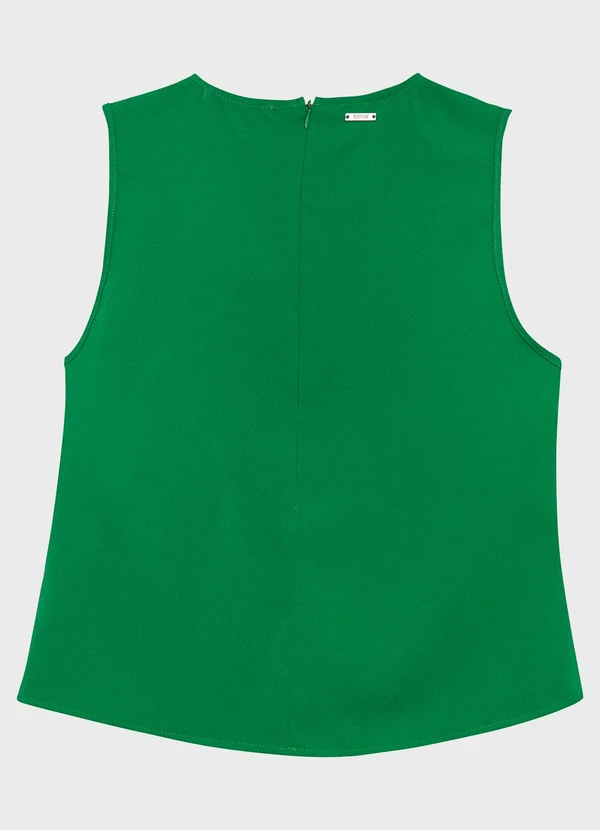 Enfim - Blusa em Crepe com Argola Verde 4