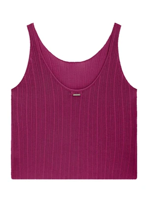Enfim - Blusa em Tricot com Fúcsia - ENFIM