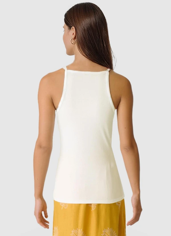 Malwee - Blusa em Viscose Canelada Off White 2