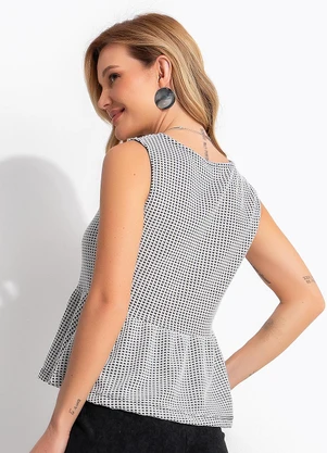 Quintess - Blusa Espinha de Peixe em Malha Tricot - QUINTESS