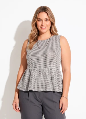 Quintess - Blusa Espinha de Peixe em Malha Tricot - QUINTESS
