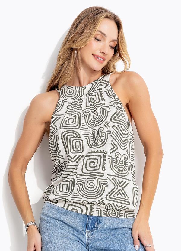 Blusa (tnico Verde) em Malha de Viscose